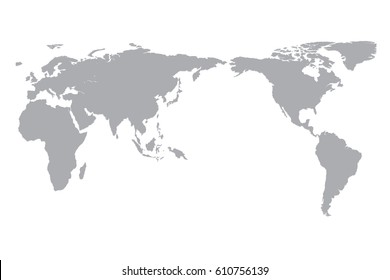 World map vector Abstract creative concept .Grey color.