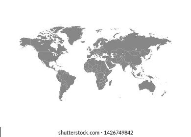 World map vector abstract illustration