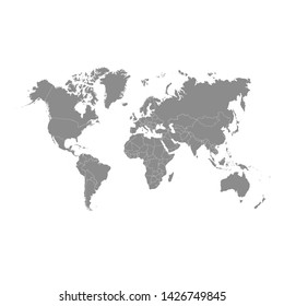 World map vector abstract illustration