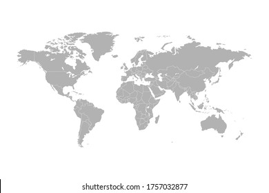 World map vector abstract illustration