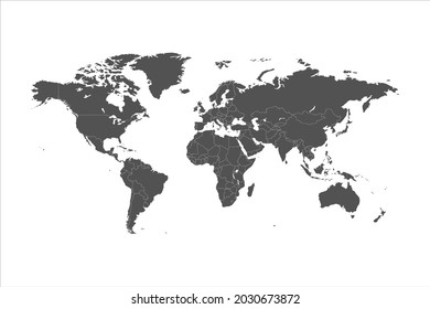 World map vector abstract illustration
