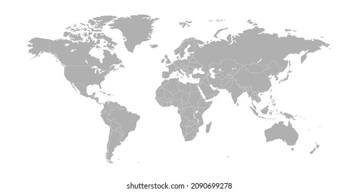 World map vector abstract illustration