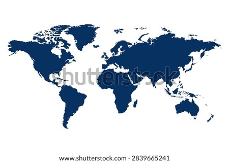 World map vector abstract illustration