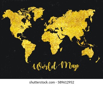 World map vector background