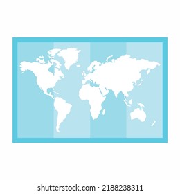 world map vector design isolated on white background