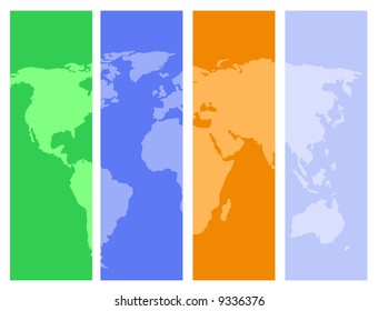 world map vector design. traced map: http://www.lib.utexas.edu/maps/world_maps/world_pol02.jpg copyright state.: http://www.lib.utexas.edu/maps/faq.html#3.html