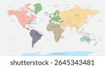 World Map vector. Detailed illustration of worldmap