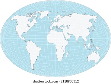 Vector de mapas del mundo, elipse la Tierra