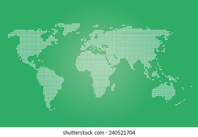 world map vector green color, map vector