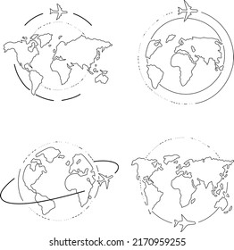 World map vector 