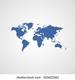 world map vector icon