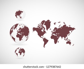 World map vector illustration