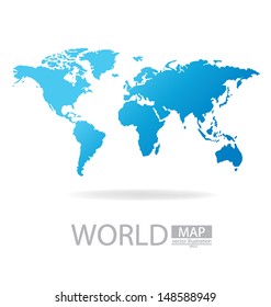 World Map vector Illustration