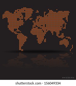 World map. Vector Illustration.