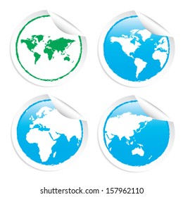 World Map vector Illustration.