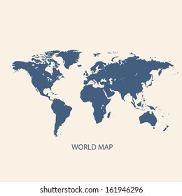 WORLD MAP VECTOR ILLUSTRATION