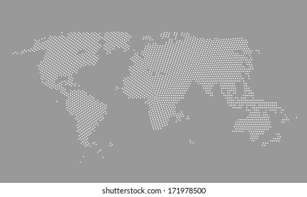 World  Map Vector Illustration 