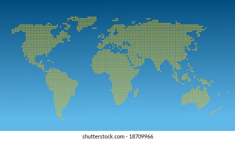 World map vector illustration