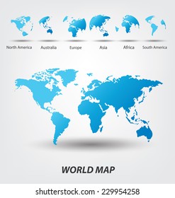 World Map vector Illustration