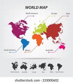 World Map vector Illustration