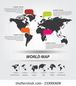 World Map vector Illustration
