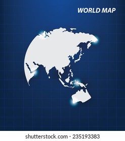 World Map vector Illustration