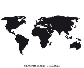 world map vector illustration