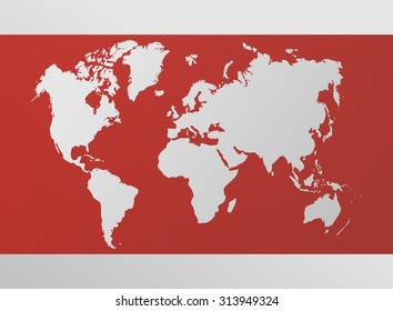World Map Vector Illustration. 