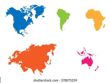 World map. Vector illustration