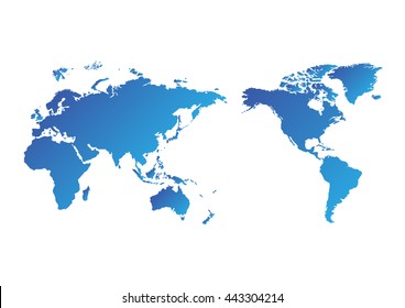 World map of vector illustration