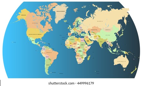 World map vector illustration