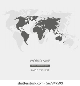  World Map. Vector Illustration.