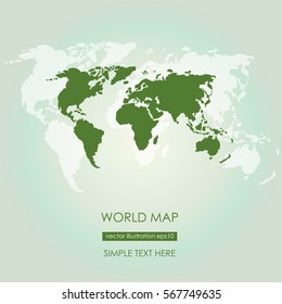  World Map. Vector Illustration.