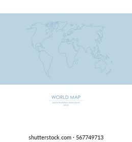  World Map. Vector Illustration.