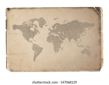 World map. Vector Illustration. Vector background