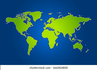 World Map Vector Illustration Background