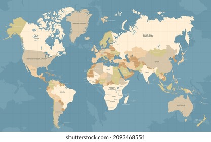 World Map Vector Illustration with background