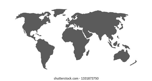 World Map Divided Into Six Continents Stock Vector Royalty Free 1808645731 Shutterstock 8863