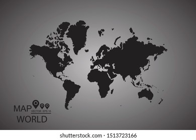 World map. Vector illustration eps 10.