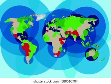 World map. Vector Illustration. eps10