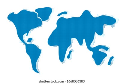 World Map vector Illustration. Global geography earth design.