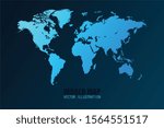 World map vector illustration isolated.