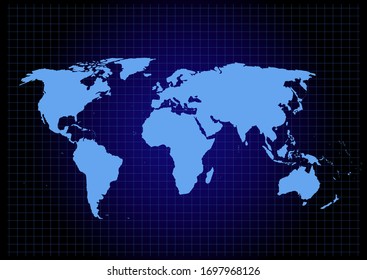 Metal World Mapvector Illustration Stock Vector (Royalty Free ...