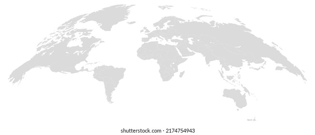 World map vector isolated on white background