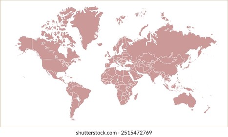 World map vector modern 05, graphic, map, design, land, geography, world map