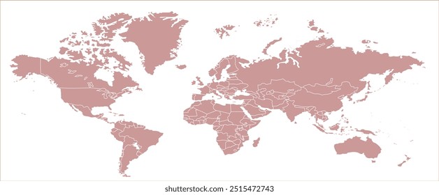 World map vector modern 14, graphic, map, design, land, geography, world map