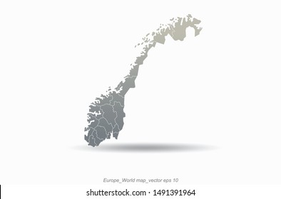 world map vector of norway map.
europe country map.