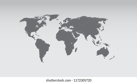 World Map Vector, Scribble Effect, Isolate on Blank Background, Flat Earth Map For Website, Annual Report, Infographics, World Map Illustration, Vector Illustration