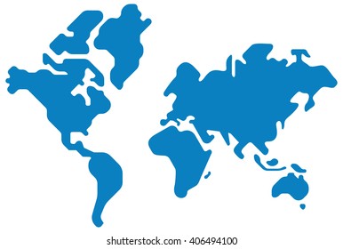 World map vector silhouette design shape. Global Business concept.
Worldmap vector geometric. World map geometrical style.