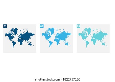 Mapa mundial - Ilustración de la reserva de vectores